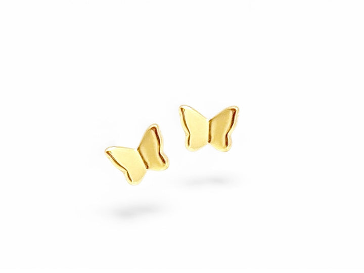 Schmetterling Ohrstecker gold, minimalistisch, niedlich, für Frauen, Kinder, Teenager von Alicia's Diary