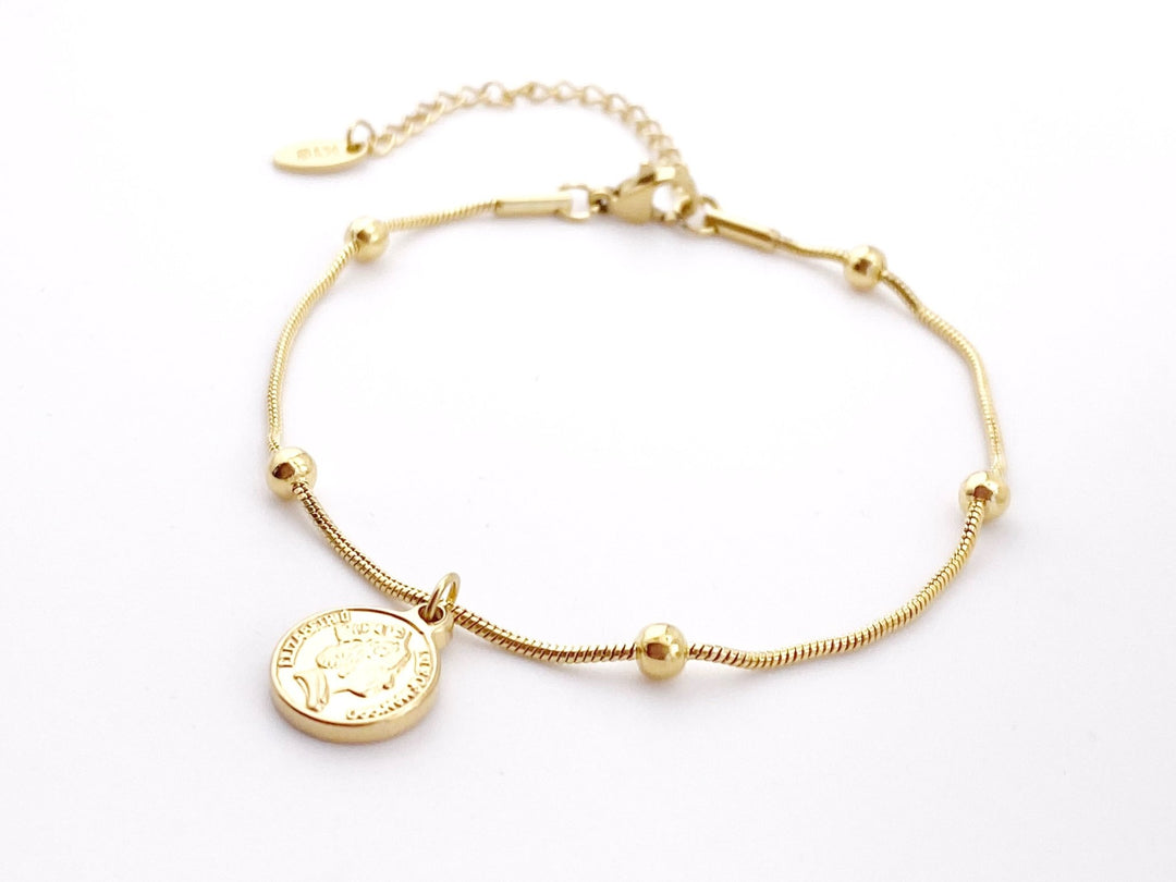 Münz Charm Armband - ALICIA'S DIARY