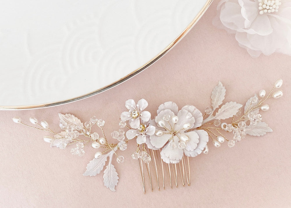 Goldenes Braut Haaraccessoire Emelie - ALICIA'S DIARY