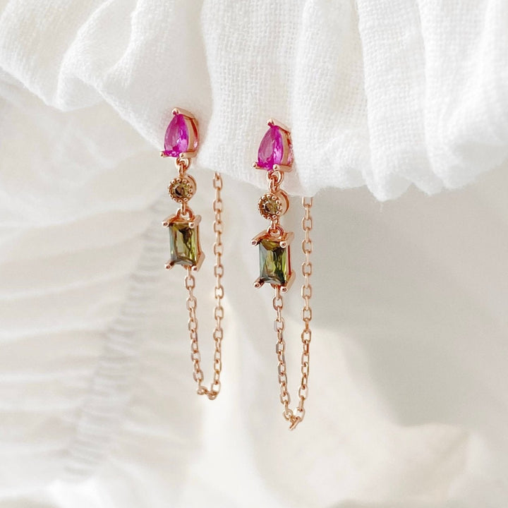Collar y pendientes de cristal - Alicia&