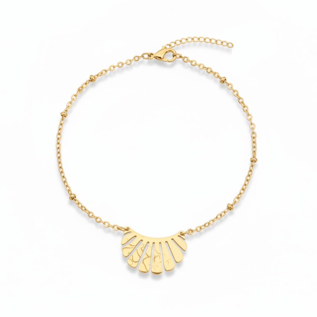 Wasserfestes Edelstahl Armband mit Sonne und Satelliten Kette, Boho Layering Bracelet, Schmuck für junge Frauen und Teenager Mädchen