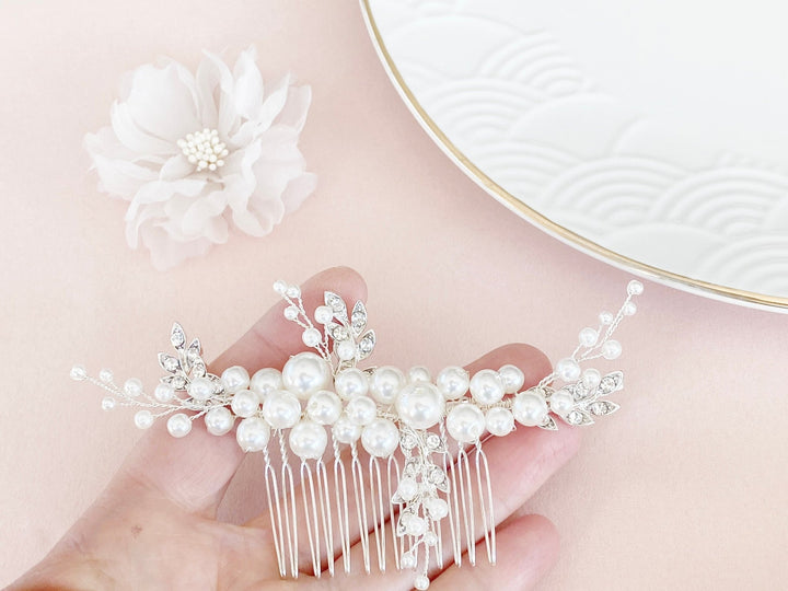Strass und Perlen Haarkamm Dana - ALICIA'S DIARY