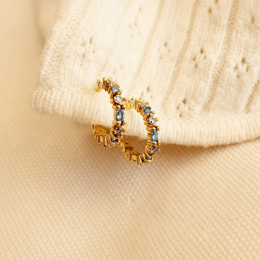 Huggies de cristal azul - Alicia's Diary®