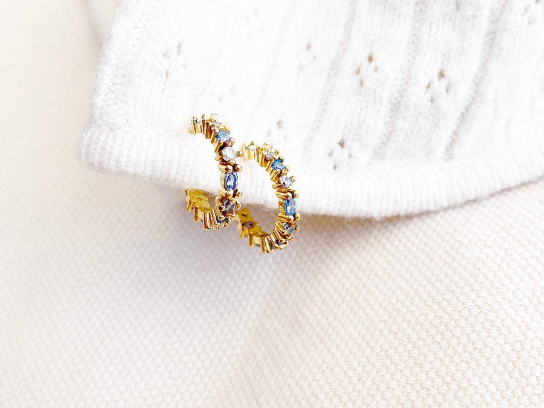 Blue Crystal Huggies - ALICIA'S DIARY®