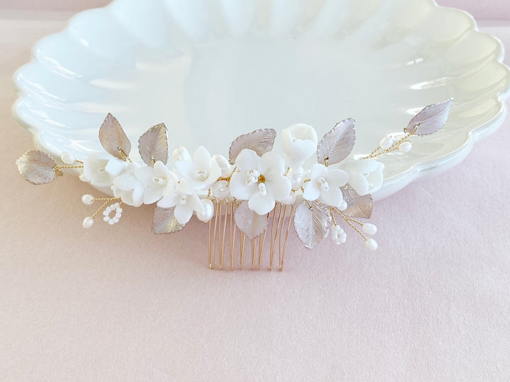 Brauthaarschmuck Gold Julie - ALICIA'S DIARY