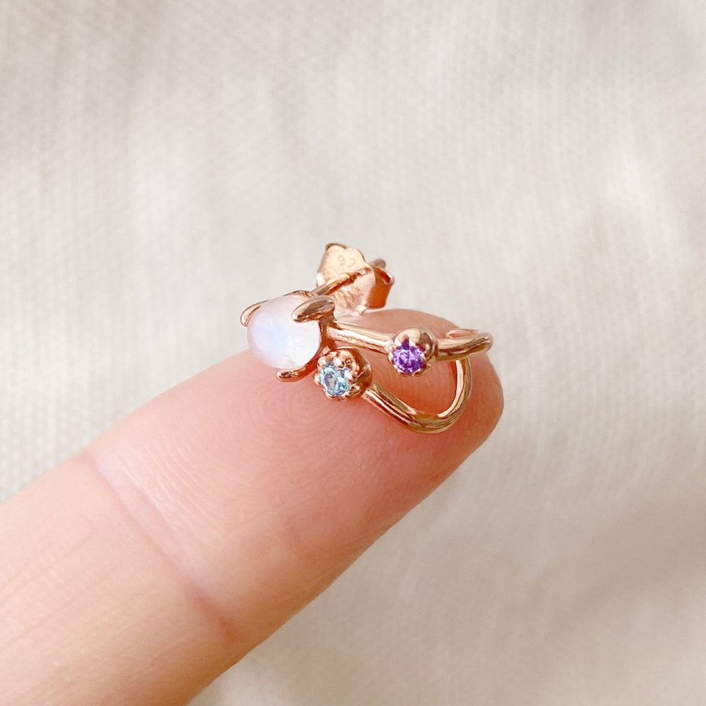 Pendientes de cuarzo rosa - ALICIA'S DIARY®
