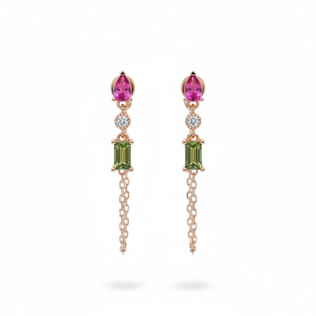 Collar y pendientes de cristal - Alicia's Diary