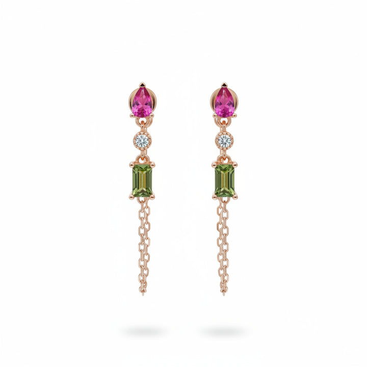 Collar y pendientes de cristal - Alicia&