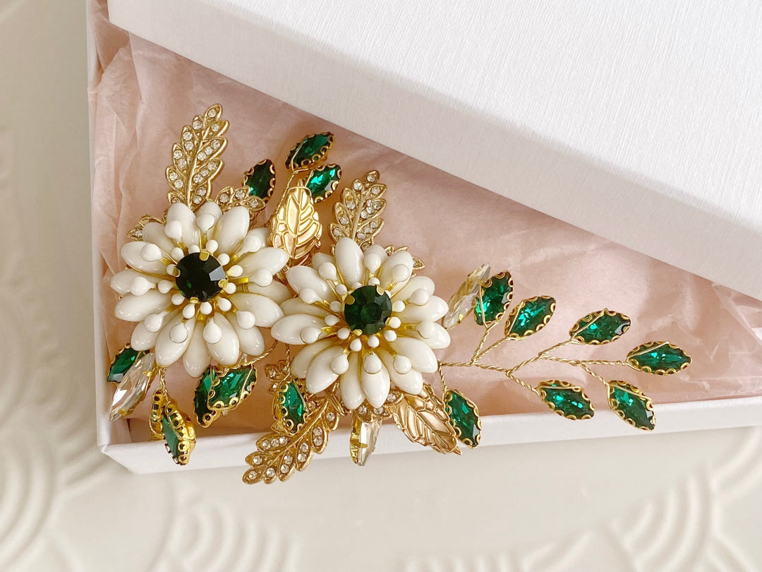 Handmade Brautschmuck für Naturhochzeit, Märchenhochzeit, Vintage Hochzeit von Alicia's Diary 
