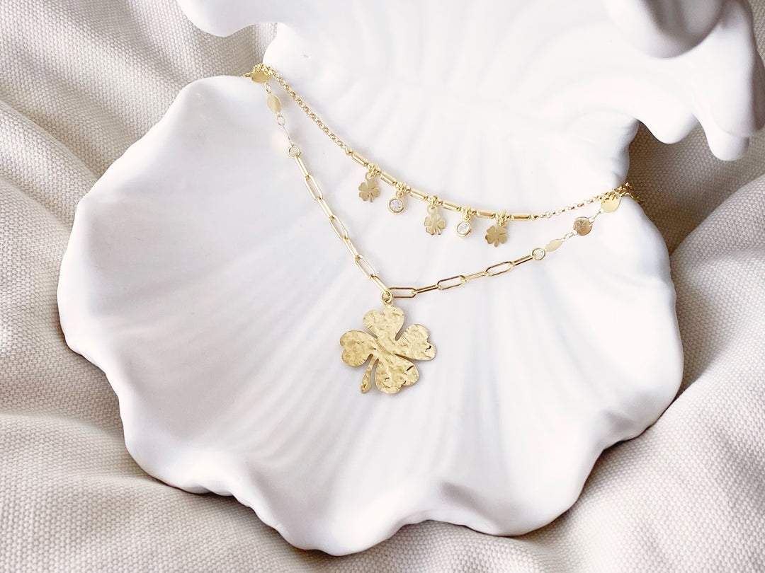 Schmuck Set aus Halskette und Armband aus vergoldetem Silber von Alicia's Diary