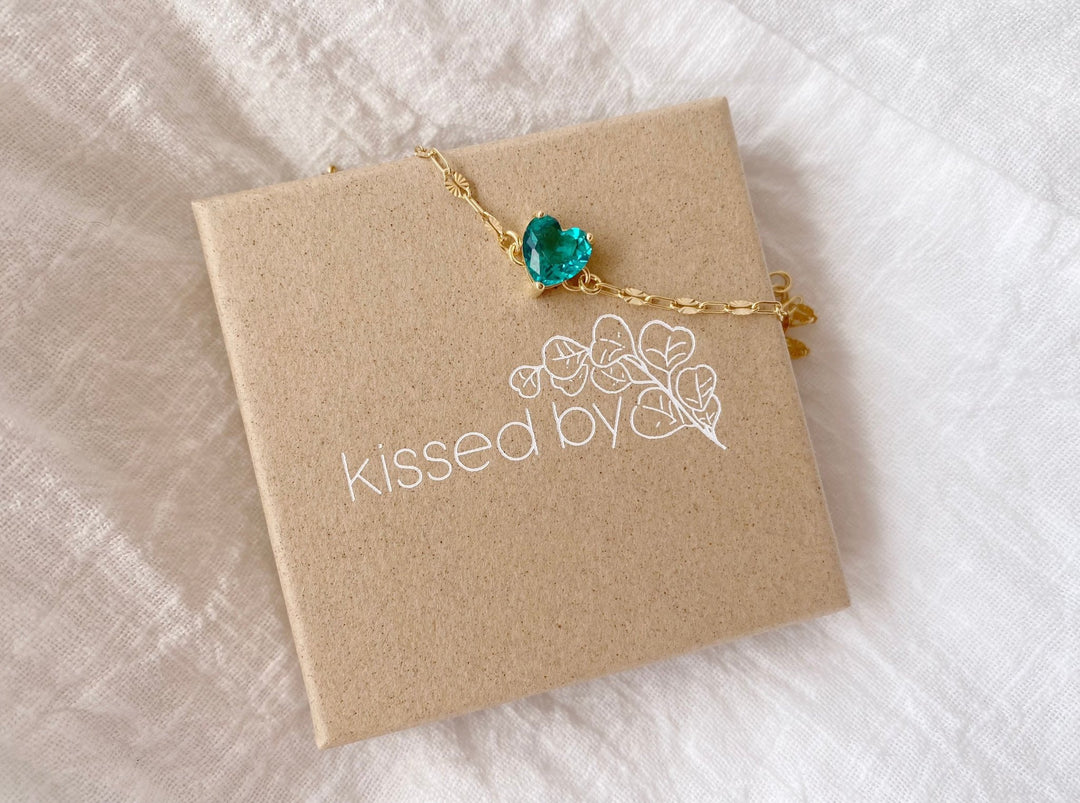 Herz Armband aus vergoldetem Silber, Schmuck Geschenk für junge Frauen, Damen von Alicia's Diary