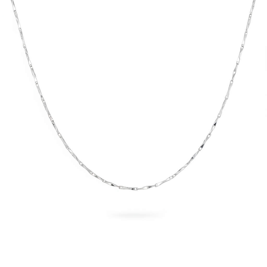 Echte Silberkette mit aufwendigen Gliedern aus 925 Sterlingsilber, Basic Halskette, Necklace Stack silver von Alicia's Diary