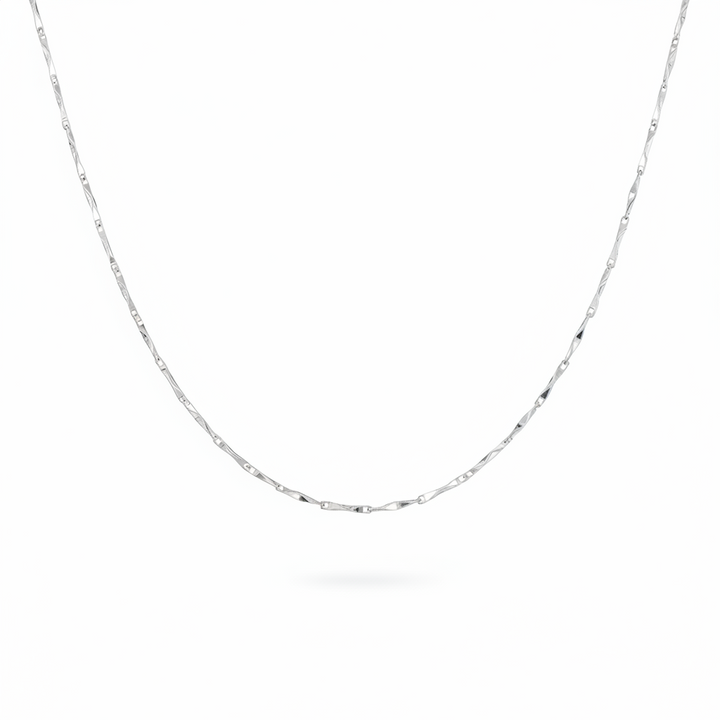 Echte Silberkette mit aufwendigen Gliedern aus 925 Sterlingsilber, Basic Halskette, Necklace Stack silver von Alicia&
