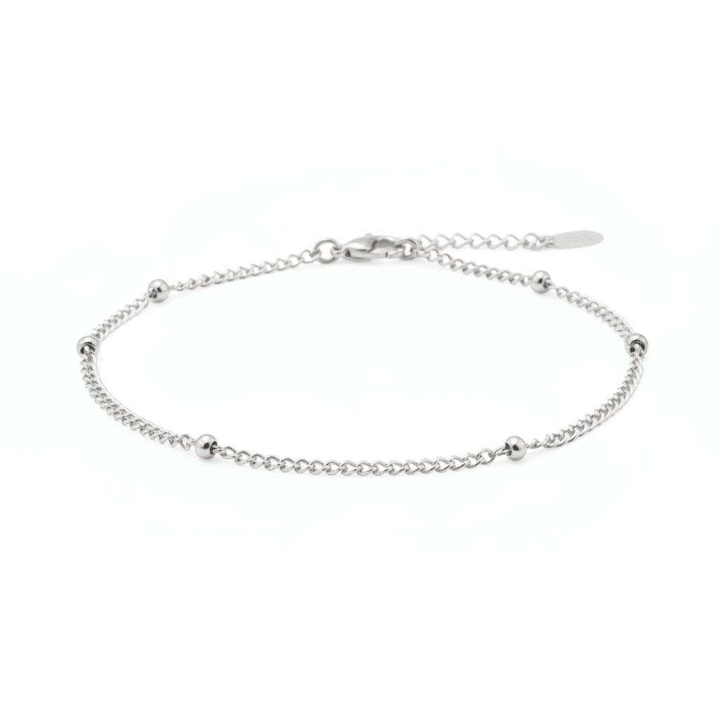 Wasserfestes Armband mit Kugeln, Satellitenarmband aus Edelstahl, robuster Schmuck, Basic Armkettchen