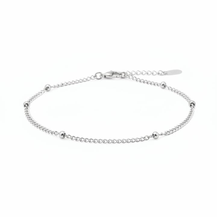 Wasserfestes Armband mit Kugeln, Satellitenarmband aus Edelstahl, robuster Schmuck, Basic Armkettchen