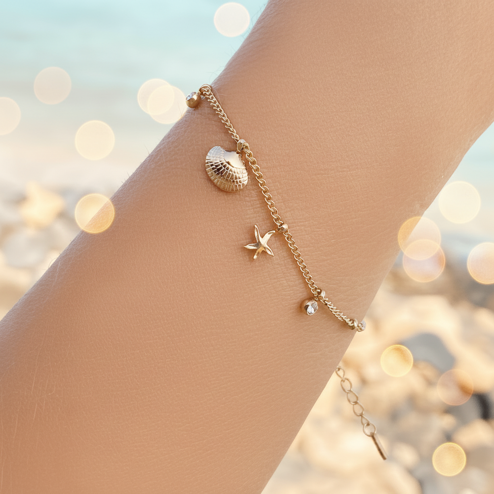 Shell and Starfish Bracelet - Alicia's Diary®