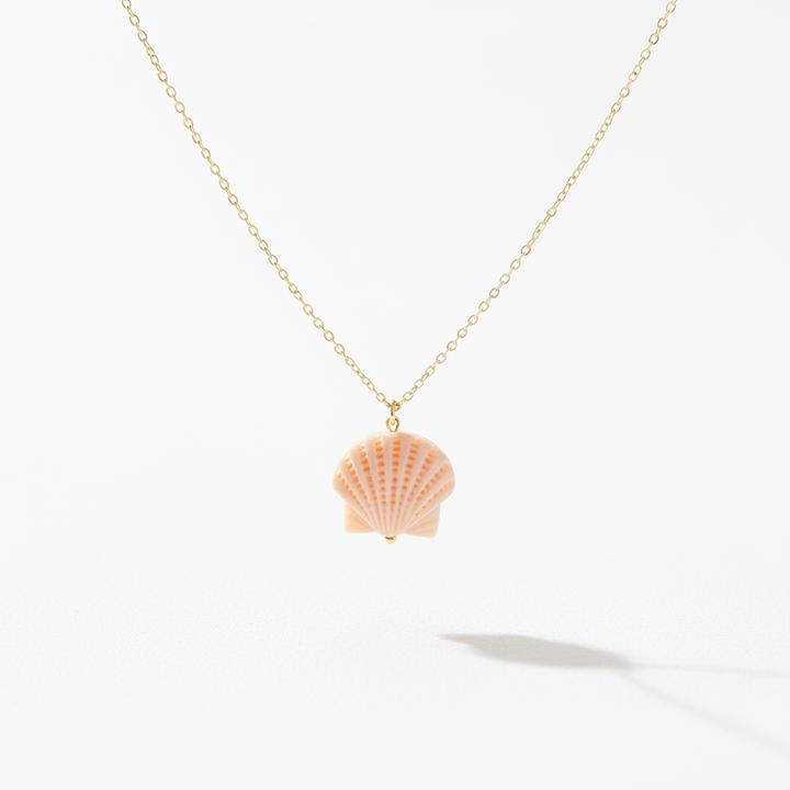 Hautfreundliche Kette, goldene Halskette für Mädchen, wasserfester Schmuck in Gold mit Muschel Design, Muschel Schmuck Hals on Alicia&