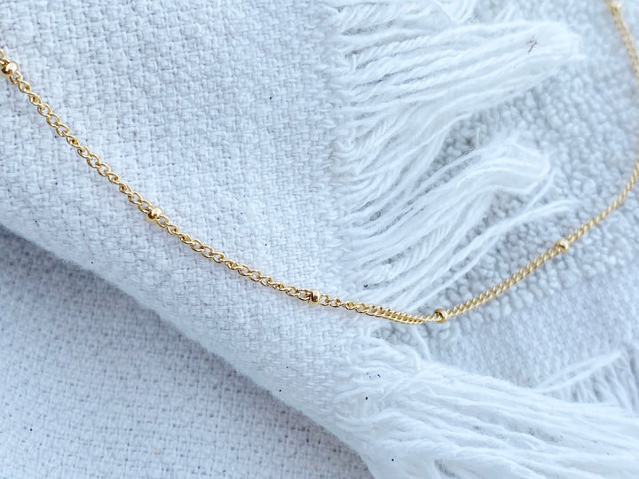 Sommerschmuck fest vergoldetes Armband mit Kugeln, wasserfest und stabil von Alicia's Diary