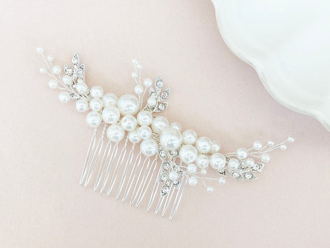Strass und Perlen Haarkamm Dana - ALICIA'S DIARY