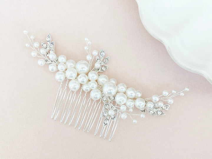 Strass und Perlen Haarkamm Dana - ALICIA'S DIARY