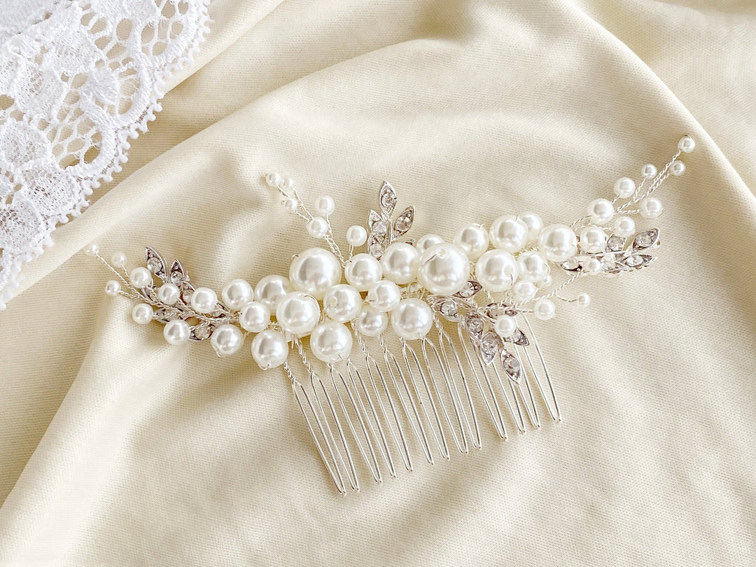 Strass und Perlen Haarkamm Dana - ALICIA'S DIARY
