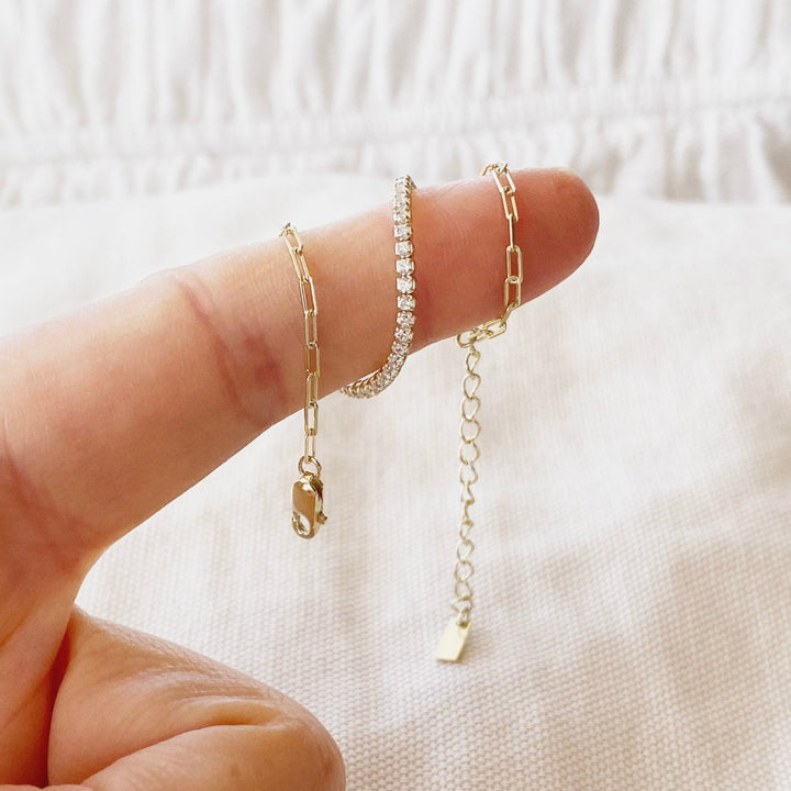 Pulsera de tenis con clip de papel - ALICIA&