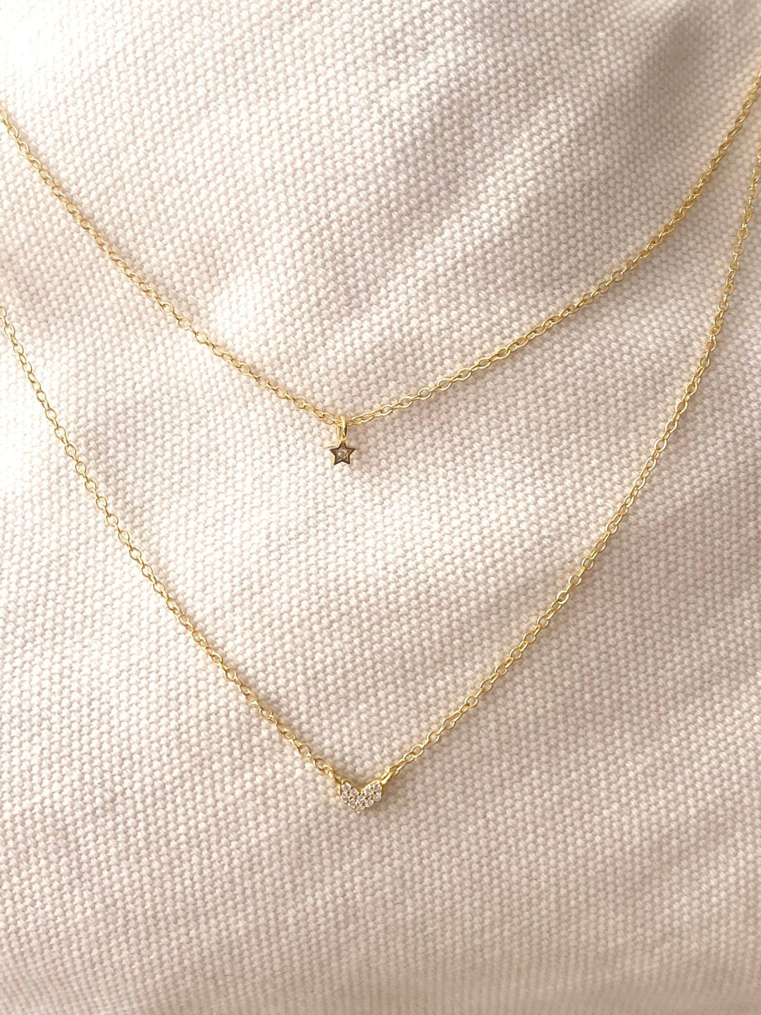 Layering Kette mit Herz & Stern - ALICIA'S DIARY®