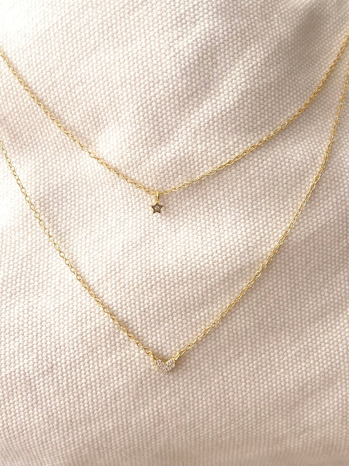 Layering Kette mit Herz & Stern - ALICIA'S DIARY®