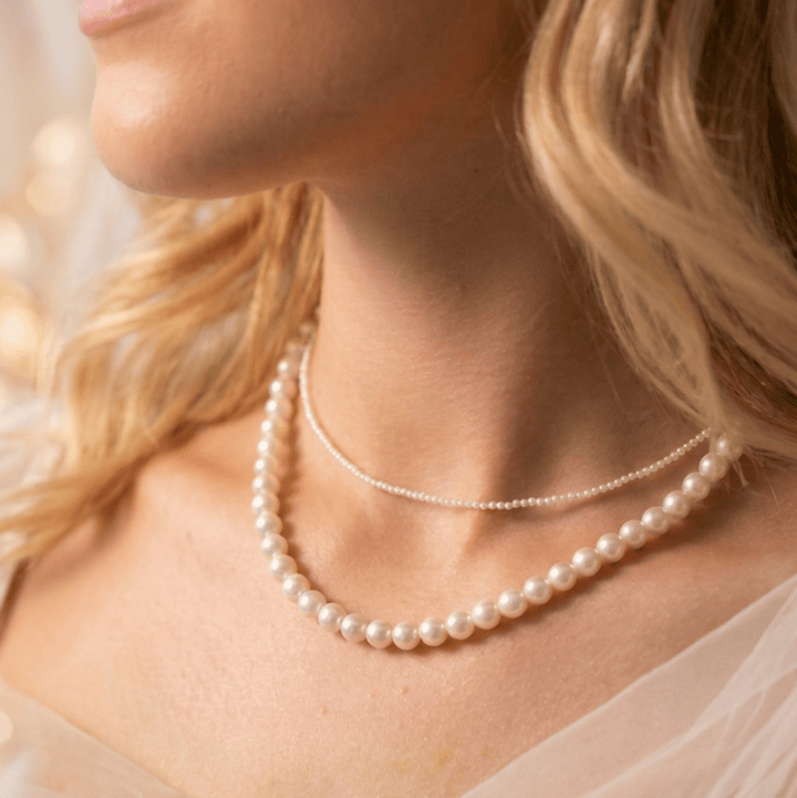 Collier de perles classique multirang | SOPHIE – mariage bohème romantique, collier de mariée