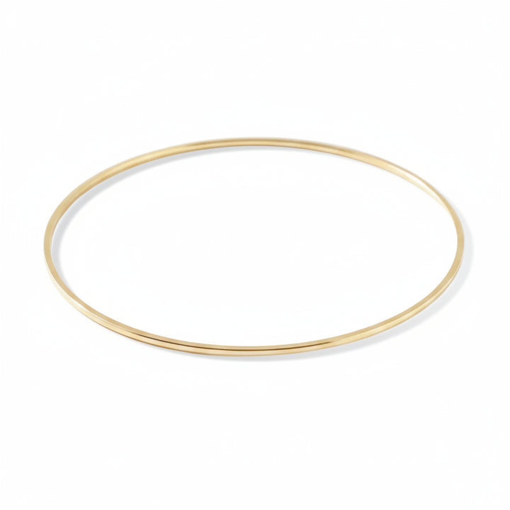 Dezenter dünner eckiger Armreif, Bracelet gold, waterproof, für Schmuckallergiker geeignet