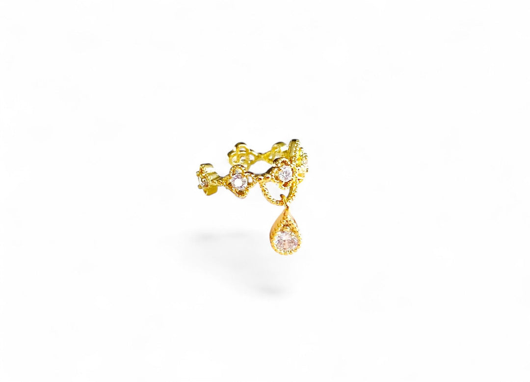 Zarter Earcuff mit Glitzersteinen - kissedby.shop