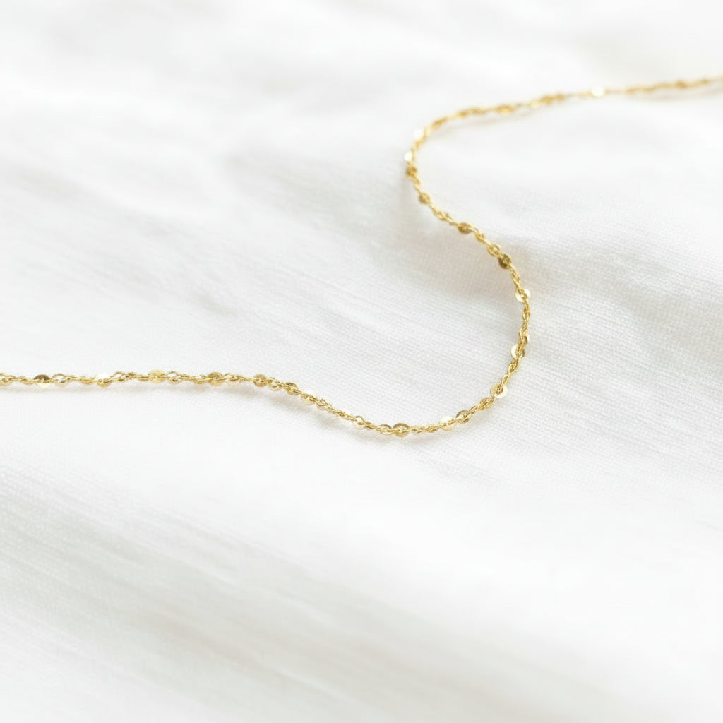 Ausgefallene Basic Halskette gedreht ohne Anhänger für Nacklace Stack gold , Schmuck für junge Frauen von Alicia&